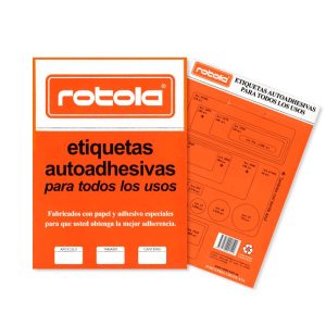 Etiquetas adhesivas Rotola plancha 13mm diametro Articulo OJAL