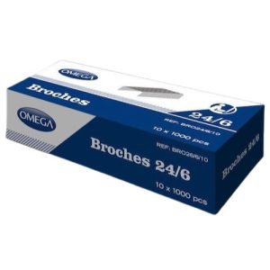 Borches Omega 24/6 1000pcs para engrampadora