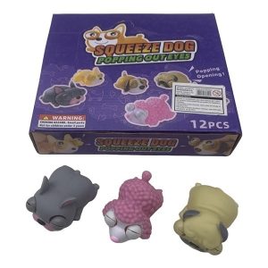 Amansaloco de goma perros ojos saltones