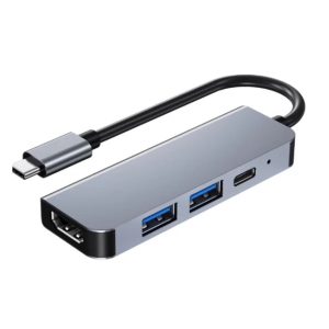 Adaptador HUB Tipo-C 4 En 1 ( USB 3.0 x 2 / HDMI / Tipo-C )