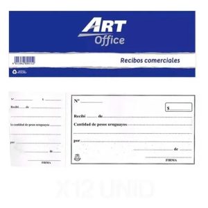 Recibo comercial grande Art office 35 Hojas