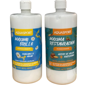 Acondicionador AQUASPORT 980ml sin sal
