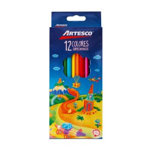 Lapices De Colores x12 Largos Artesco ColorPlus