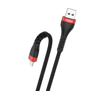 Cable micro Trenzado Cabeza Metálica X82 1M 3A