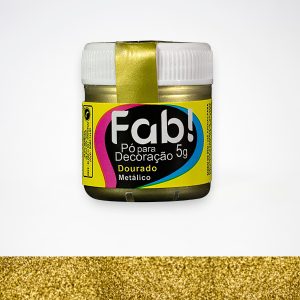Polvo decorativo comestible fab 5g Dorado metalico
