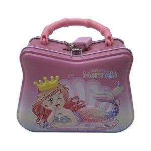 Alcancía cartera de lata con candado 2 colores sirena