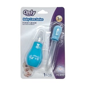 Aspirador nasal con cuentagotas, en blister, dos colores