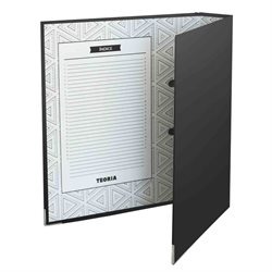 BIBLIORATO A4 LOMO ANCHO NEGRO TEORIA