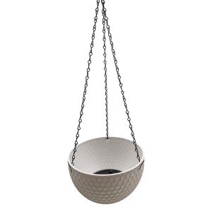 Maceta de plástico colgante con cadenas