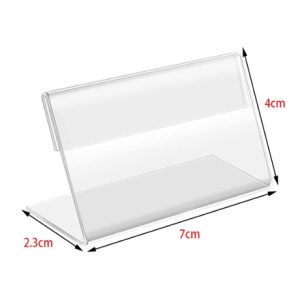 Porta Precios Nombre Acrílico Para Mesa / Escritorio 7*4*2.3cm*1.5mm