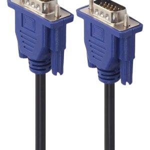 Cable VGA Macho A Macho / 1,4 MT / Acero Revestido De Cobre / 3+5 / Hasta 27