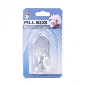 Corta pastillas plastico en blister Pill Box
