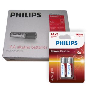 Pila AA alcalina philips blister x2 pilas