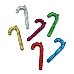 Adorno navideño bastón x6, en bolsa