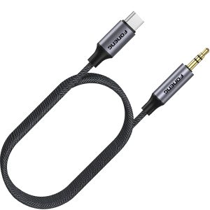 CABLE AUDIO 3.5MM A TIPO-C BM31 METALICO 1M FONENG