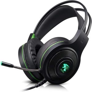 Auriculares con cable 3.5mm Gamer Luces Led Micrófono USB Calidad