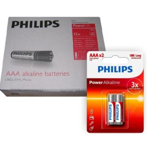 Pila AAA alcalina philips blister x2 pilas