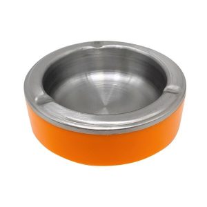 Cenicero de metal y plástico, varios colores