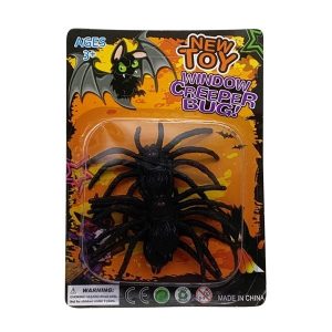 Araña de plástico x3 en cartón