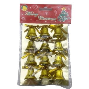 Adorno navideño campanas x12