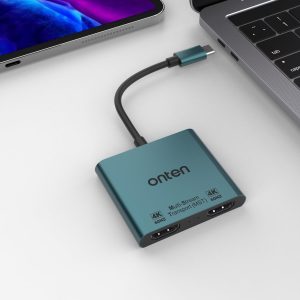 Adaptador USB Tipo C a Dual HDMI 4K