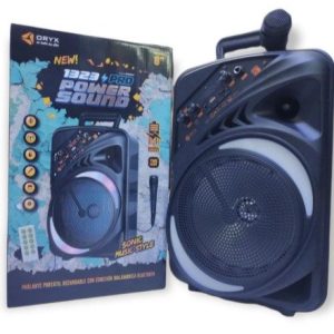 PARLANTE BLUETOOTH 8″+LUZ RGB ORYX 1323