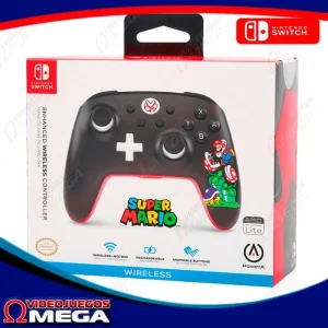 Control NSW Pro PowerA Mario Negro