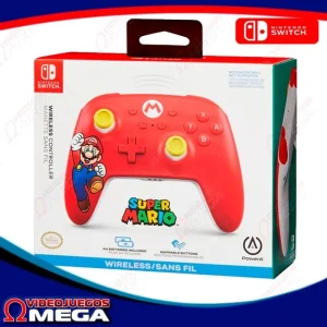 Control NSW Pro PowerA Mario Rojo