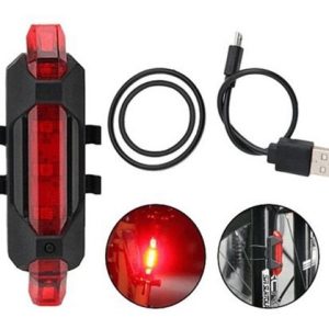 LUZ LED BICI RECARGABLE ROJA Ó BLANCA