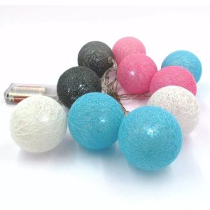 Luces Led Circulares 10 Lamparas Colores a pila