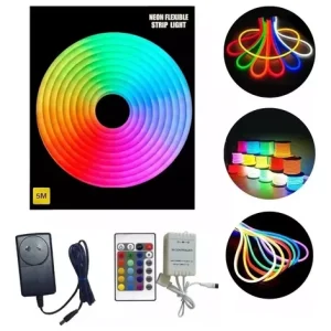 TIRA DE LUCES NEON LED FLEX RGB 5MTS