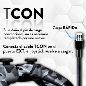CABLE DE CARGA RAPIDA JOYSTICK PS4 EXT