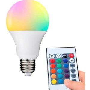 FOCO LED RGB 16 COLORES CON CONTROL