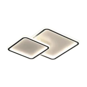 Plafon Led Texton Blanco Borde Negro