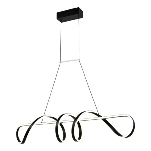 Colgante Led Trevor Negro 83w Deco Moderno