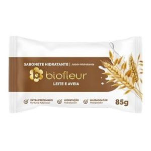 Jabon de tocador BIOFLEUR leche y avena 85gr