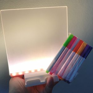 Pizarra con Luz Led 15×15