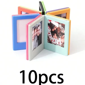 Set de 10 marcos de fotos magnéticos de colores