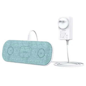 CHOETECH T569-S Magleap Almohadilla de carga inalámbrica magnética 3 en 1 con adaptador de CA