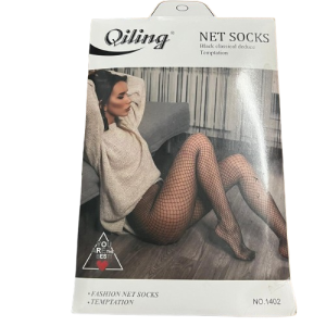 Medias de red negras Qiling