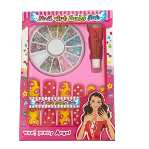 Uñas Postizas Niña x12 y accesorios nail art beds set