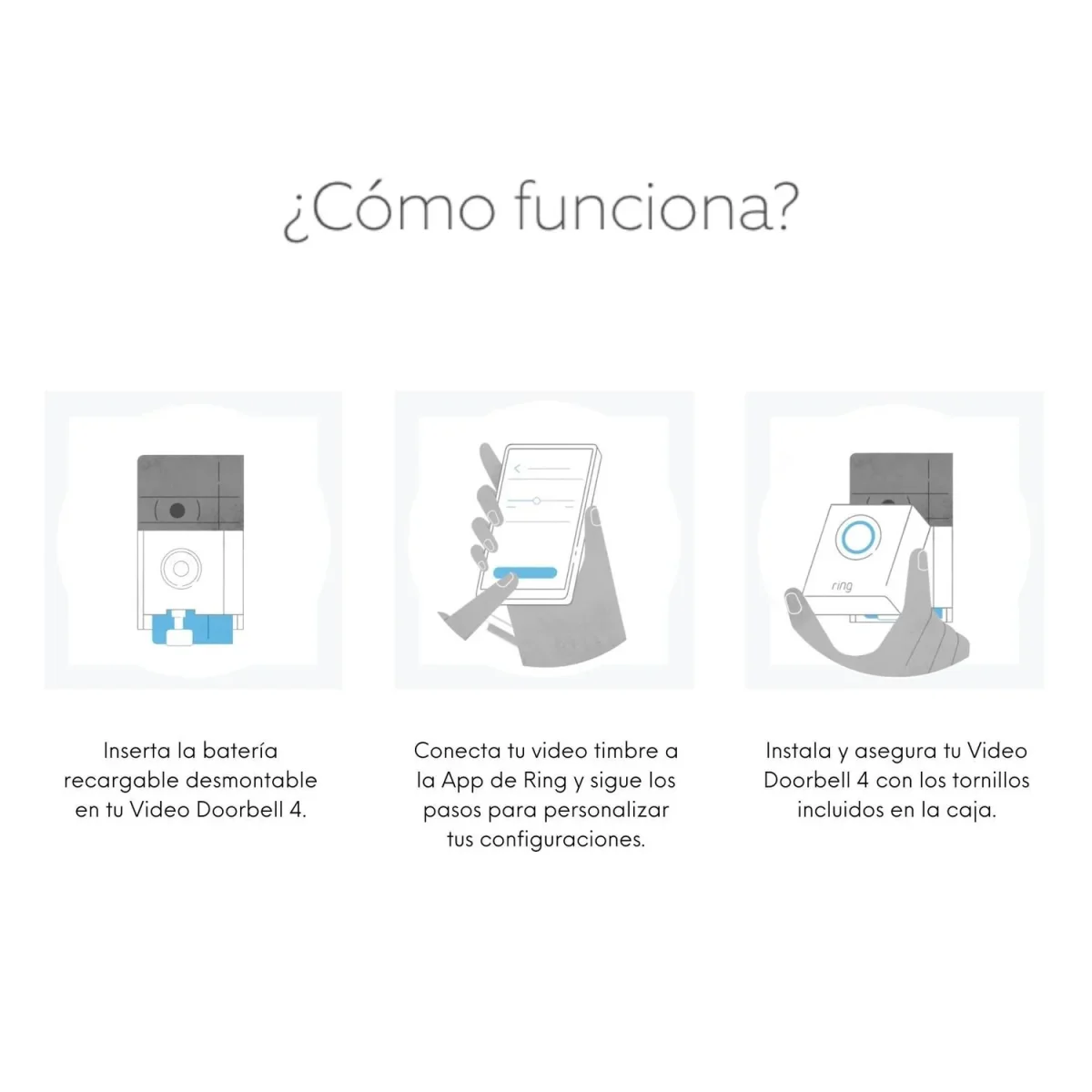 Timbre Inteligente Video Doorbell 4 HD, Wi-Fi - Imagen 3