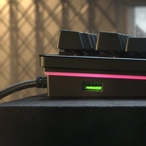 Teclado Alámbrico Óptico Gaming Huntsman V2 Análogo, Inglés - Imagen 2