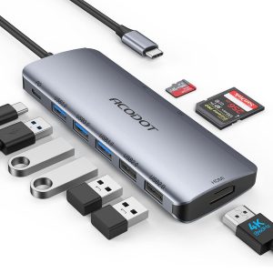 Hub USB C – 9 en 1 – Acodot