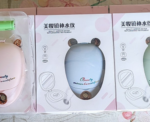 Espejo + Humidificador + Aro de Luz Portatil