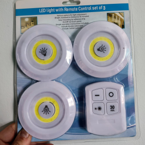 Set de 3 Luces con control remoto